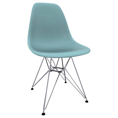 Vitra Eames DSR 43cm Side Chair Ice Grey / Chrome